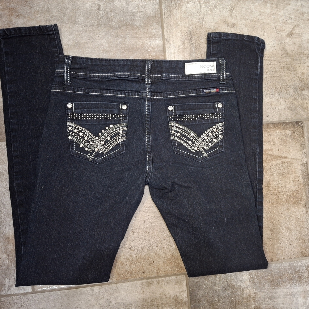 Y2k Skinny Jeans with Embellishments